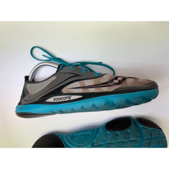 Saucony Hattori LC Running Shoes Athletic Blue Gray Lace Up Women's Size 10 - Picture 4 of 10